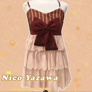 Nico Yazawa Dinner Party Cosplay Anime Dress